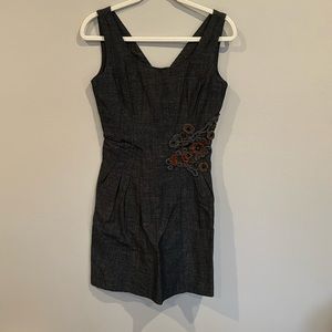 Grey work dress from anthropology. Size 2